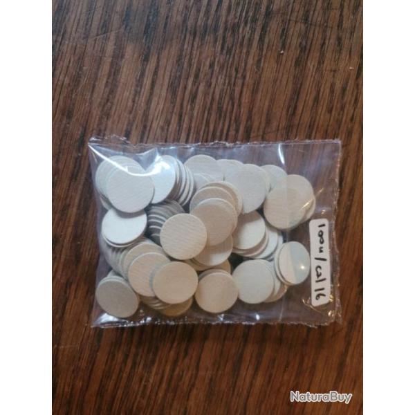 Opercule/complement bourre Cal 16  �p: +- 1 mm