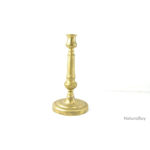 Ancien bougeoir en laiton 19e Si�cle, id�al reconstitution Premier / Second Empire