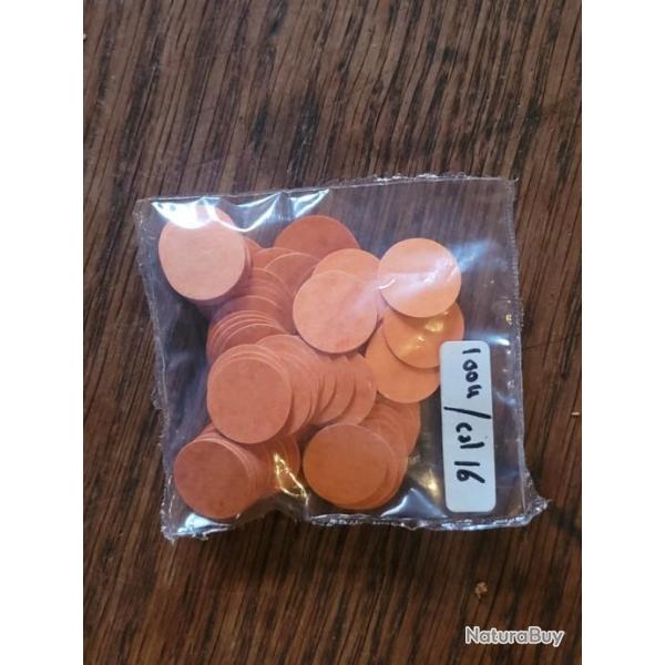 100 Cartons de fermeture orange , cal 16 ,