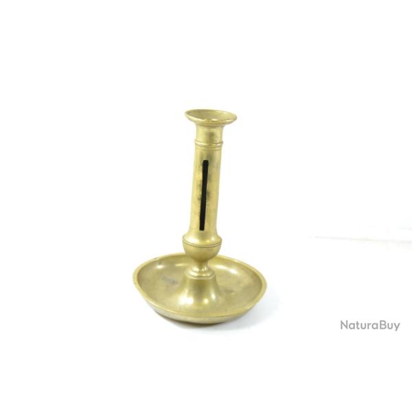 Ancien bougeoir en laiton 19e Si�cle, id�al reconstitution Premier / Second Empire, Premi�re Guerre
