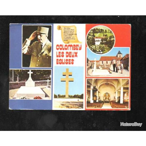 colombey les deux �glises de gaulle multivues , cpm