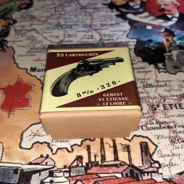 8 mm 320 (G�rest Saint Etienne): Reproduction boite munitions (vide) GU 12887665