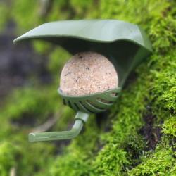 Lot de 3 Supports Boule de Graines Oiseaux Sauvage A&eacute;ris Vert Olive, A visser