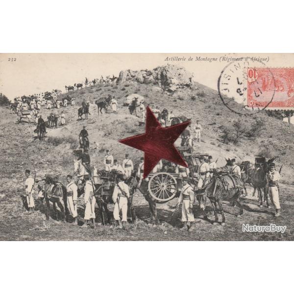 CPA - Artillerie de Montagne -R�giment d'AfriqueN�512