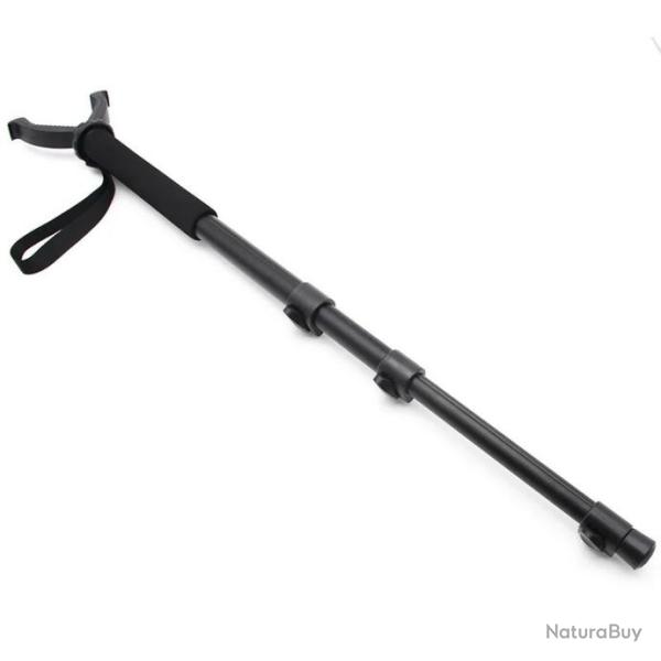 Monopode T�lescopique Rotatif en forme de V en aluminium Canne de Pirsch P�che + Sangle