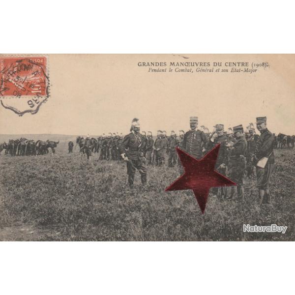 CPA - Grandes Manoeuvres du Centre 1908 - Pendant le Combat- N�766