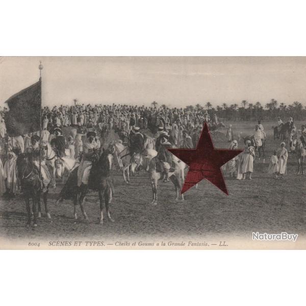 CPA - SC�NES ET TYPES CHEIKS ET GOUMS A LA GRANDE FANTASIA - N�839