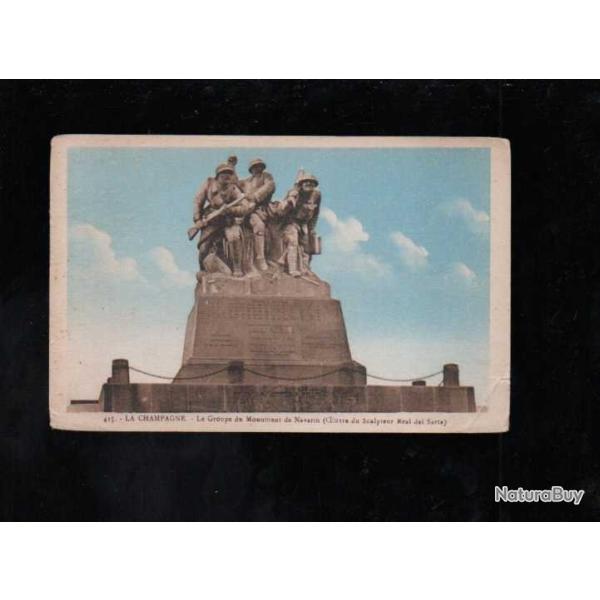 la champagne le groupe du monument de navarin  cpa