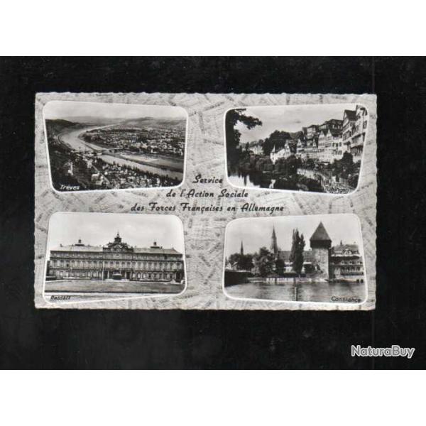 section de l'action sociale des forces fran�aises en allemagne 4 vues sur carte