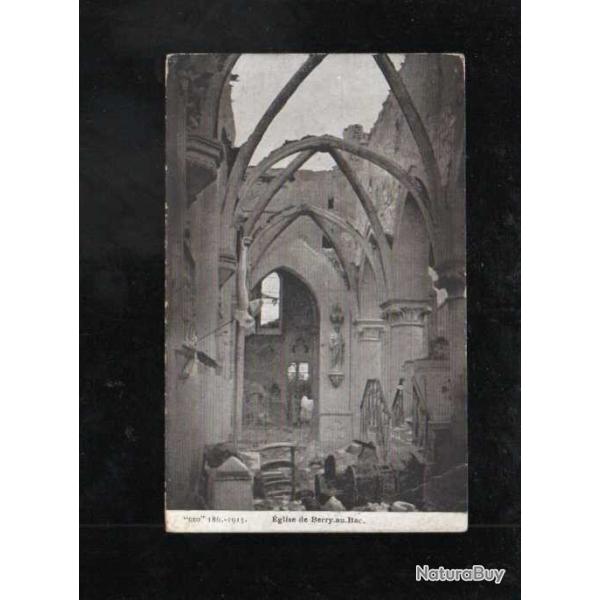 l'�glise de berry au bac cpa 1915