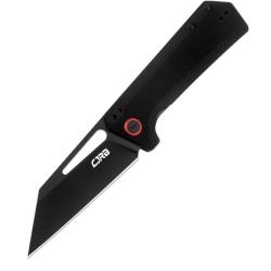 CJRB J1924-BBK Ruffian - Couteau Pliant 9,5cm Lame AR-RPM9, Manche G10 Noir