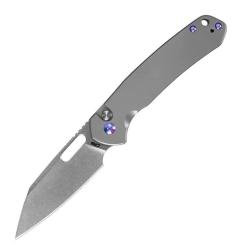 CJRB J1925AT2-GY Enthusiast - Couteau Pliant 9,5cm Lame AR-RPM9, Manche Titane Gris