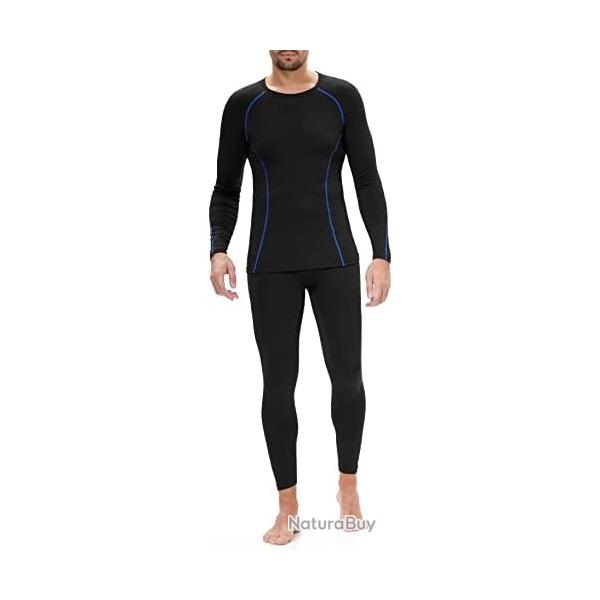 sous-V�tement Thermique Homme Sport Base Layer Respirant de sous-V�tements Thermiques Chaud Manches