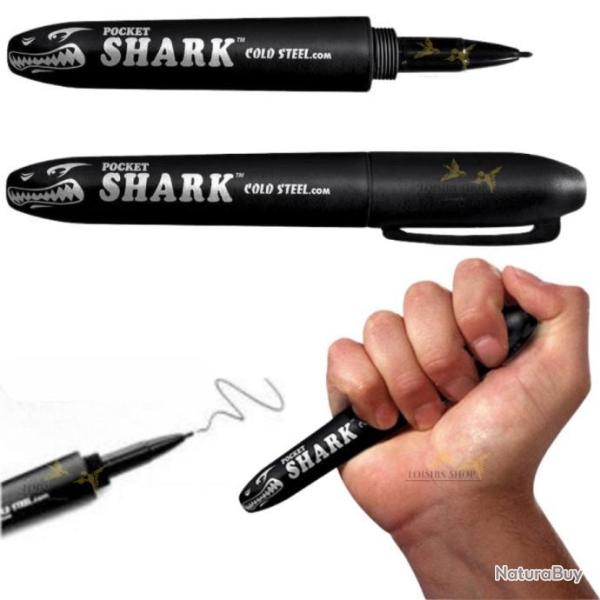 Stylo tactique de d�fense noir dissimul� avec clip et encre noir - Cold Steel (fabriqu� aux U.S.A)