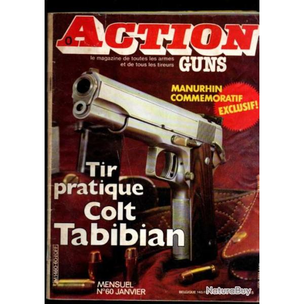action guns 60, colt 45 acp combi, express winchester  grand europ�en, sharps 1870, miroku � platine