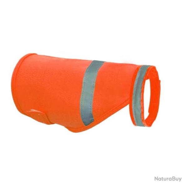 Gilet de s�curit� r�fl�chissant orange pour chien