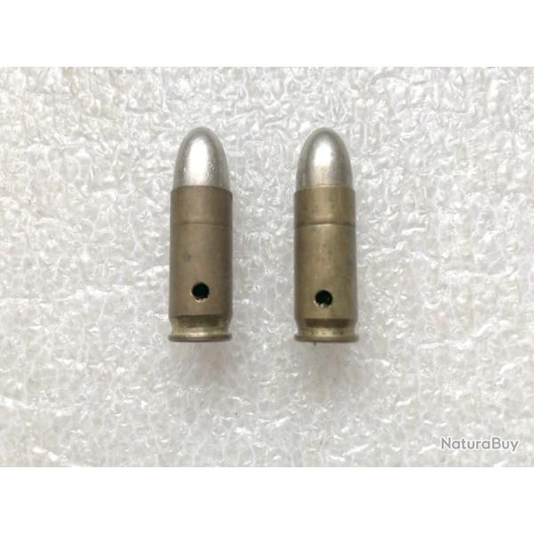 Cartouches neutralises  9mm Bergman de la  seconde guerre (M 04)