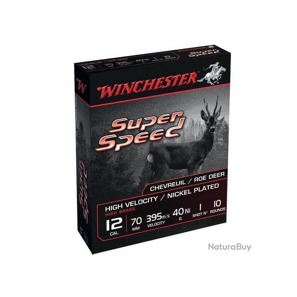 WINCHESTER Cartouches de chasse Super speed nickel� - par boite de 10  12  / 70  40g - 1