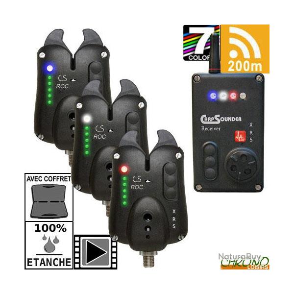 Coffret Carpsounder Centrale 3 D�tecteurs Roc XRS-ACC