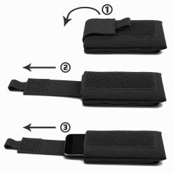 Poche Smartphone Pull-Tab Bulldog Tactical Gear - Noir / M (15 &times; 8 cm)