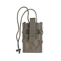 Pochette t&eacute;l&eacute;phone Mil-Tec MOLLE polyester PVC 9,3 &times; 14,5 cm avec bandouli&egrave;re et tirette pull-up - V