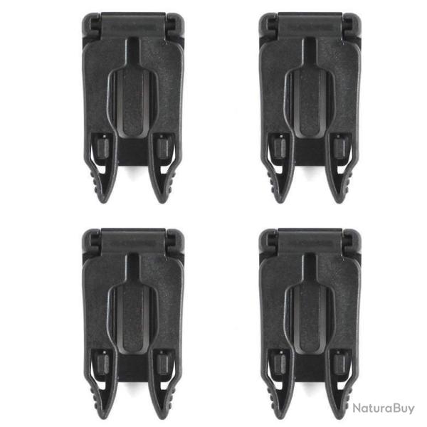 Adaptateur MOLLE V2  Bulldog Tactical Gear - Noir / Lot de 4