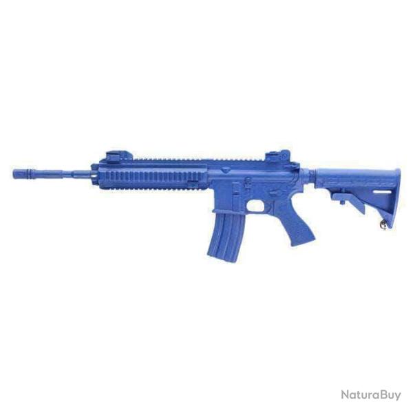Arme d'entra�nement Blueguns HK - Bleu / HK 416 w/14.5" Barrel + Closed Stock / Poids r�el