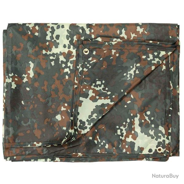 B�che Multifonction MFH 5 x 6 m - Flecktarn