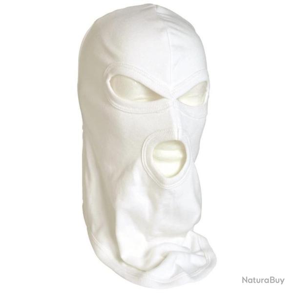 Cagoule Mil-Tec Balaclava 3-Hole Lightweight - Blanc