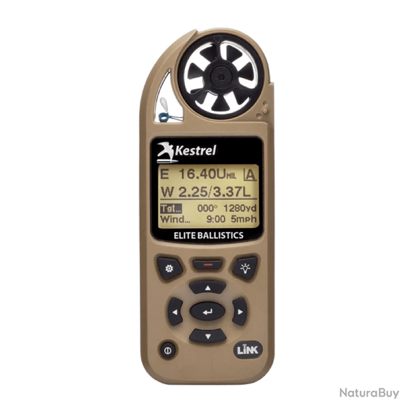 Calculateur de tir Kestrel Meters 5700 Elite Balistic + Link - Coyote