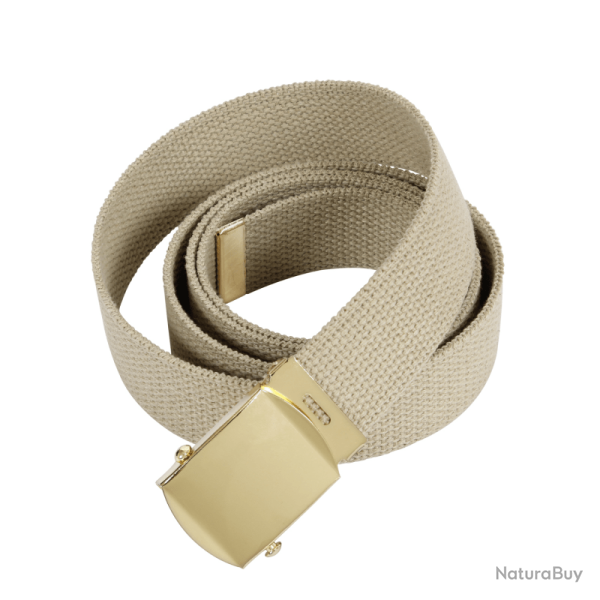 Ceinture militaire Rothco Toile 54" - Beige