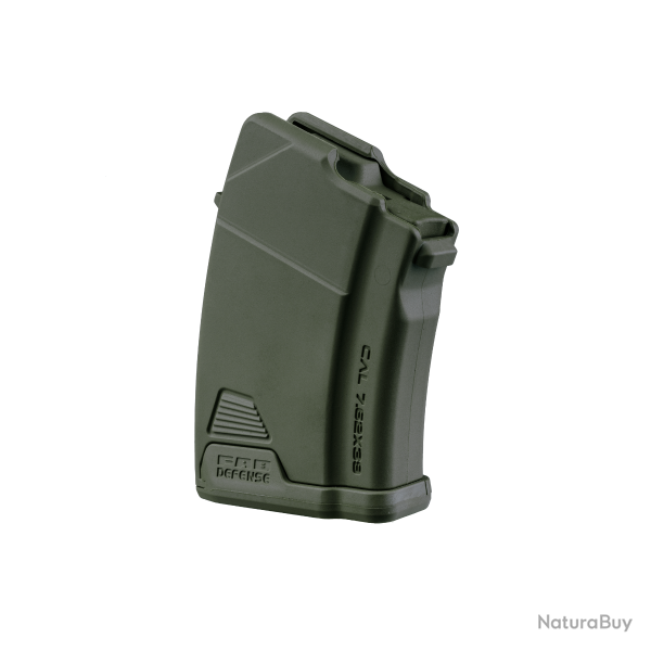 Chargeur 10 cps  FAB Defense Ultimag AK 10R pour fusils AK 7.62x39 - Vert