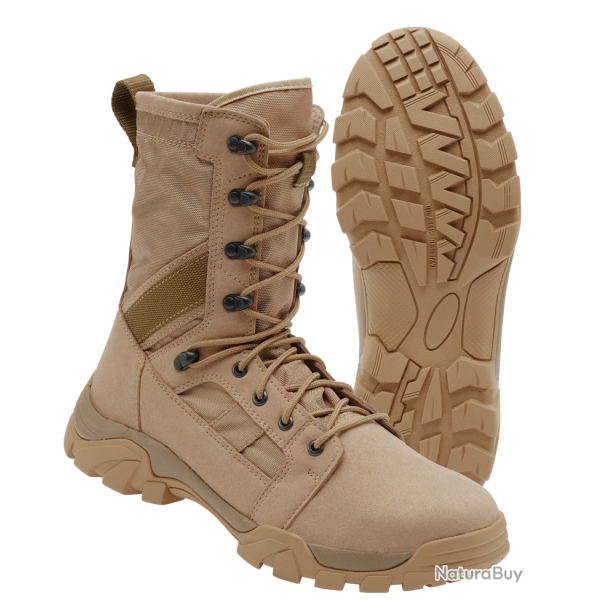 Chaussures tactiques Brandit Defense microfibre et nylon 600D Camel EU