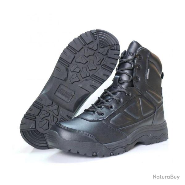 Chaussures coques Patrol Equipement Full Cuir Mid Waterproof Noir EU