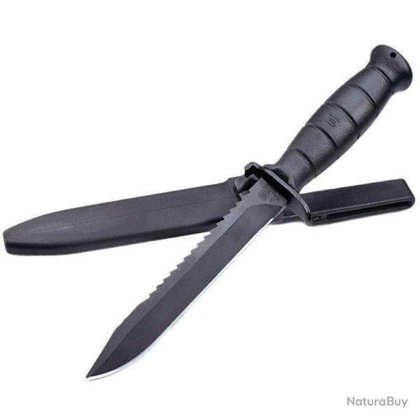 Couteau de survie Glock FM 81 avec scie - Noir