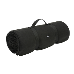 Couverture polaire Brandit 135 x 175 cm en polyester - Noir