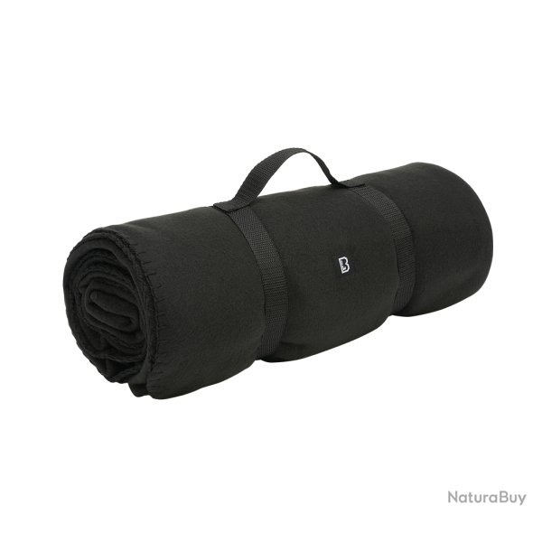 Couverture polaire Brandit 135 x 175 cm en polyester - Noir