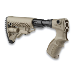 Crosse amortissante et r&eacute;tractable style M4 FAB Defense AGR 870 FK SB - pour Remington 870 - Coyote
