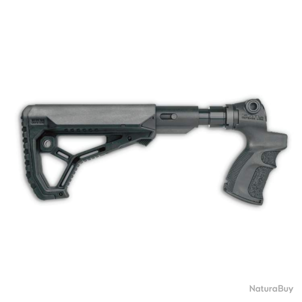 Crosse amortissante rtractable FAB Defense AGM 500 FKSB pour Mossberg 500/590 et Maverick 88 - Noir