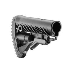 Crosse r&eacute;tractable FAB Defense GLR-16 pour AR15/M4/HK416 - Noir
