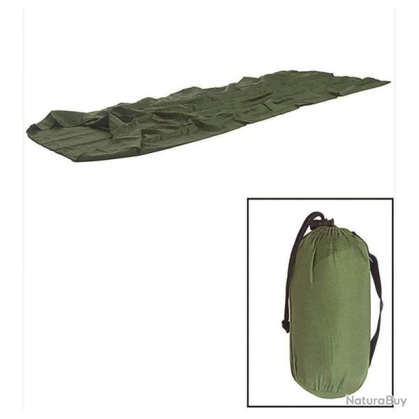 Drap doublure pour sac de couchage Mil-Tec en polycoton 190 � 80 cm - Vert olive