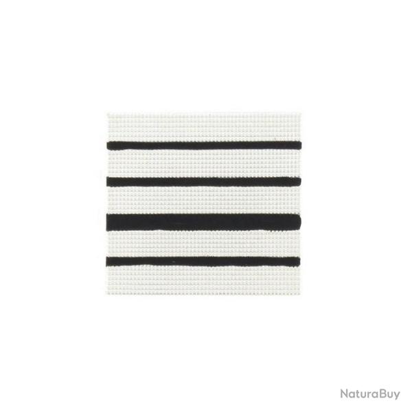 Galon de calot en mtal pour grade Gendarmerie GD - Argent / Colonel