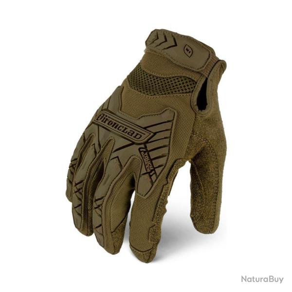 Gants Ironclad Command Impact compatibles cran tactile Coyote