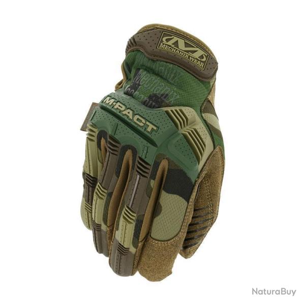 Gants Mechanix M-Pact� compatibles �cran tactile - Woodland / M