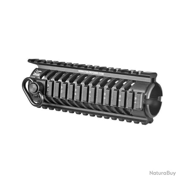 Garde-main aluminium Quad-Rail Picatinny FAB Defense NFR-EX pour AR15/M4/HK416 canon 14" ou plus - N