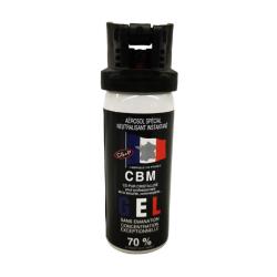 A&eacute;rosol de d&eacute;fense CBM gel lacrymog&egrave;ne CS + Capot Clapet 50 ml - Autre / 50 ml / Capot Clapet