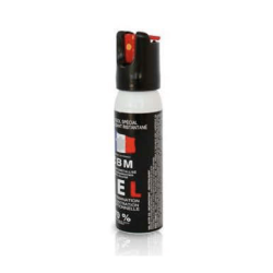 A&eacute;rosol de d&eacute;fense CBM gaz lacrymog&egrave;ne au poivre OC + Capot 1/4 tour 25 ml - Autre / 25 ml / Capot 1