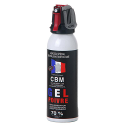 A&eacute;rosol de d&eacute;fense CBM gaz lacrymog&egrave;ne au poivre OC + Capot Accusol 50 ml - Autre / 50 ml / Capot Ac