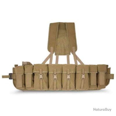 Gilet Chest Rig Airborne Webbing Bulldog Tactical Gear - Coyote / Set 4 ...