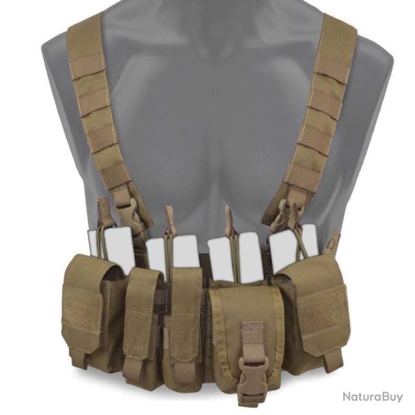 Gilet Chest Rig Kinetic Bulldog Tactical Gear - Coyote